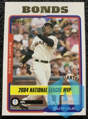 2005 Topps #716 Barry Bonds 2004 NL MVP San Francisco Giants